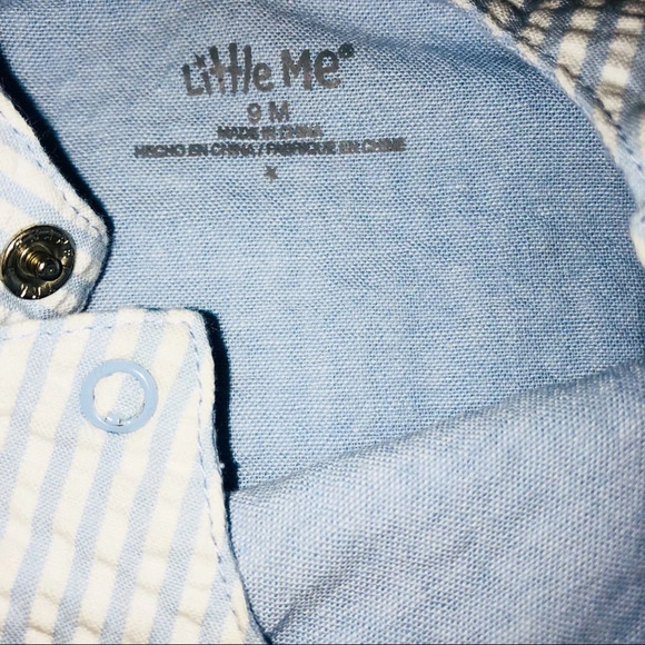 Little Me 9 mo. baby boy sailor nautical romper - Picture 3 of 3